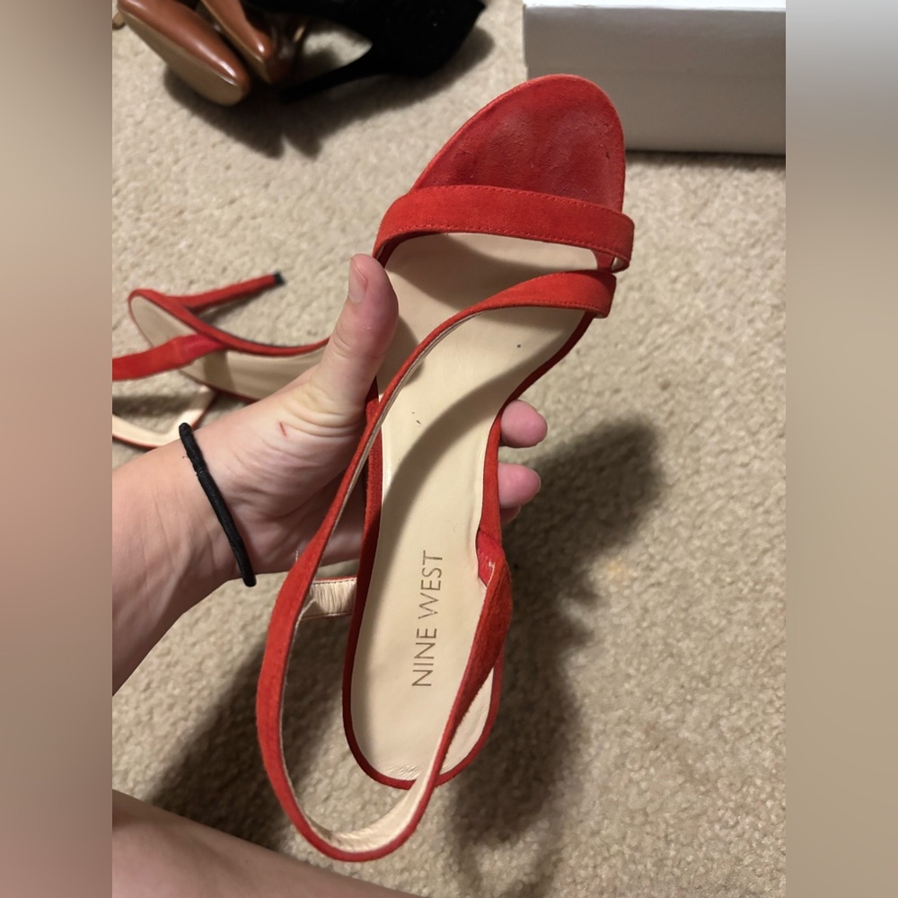 Red sandals Nine West